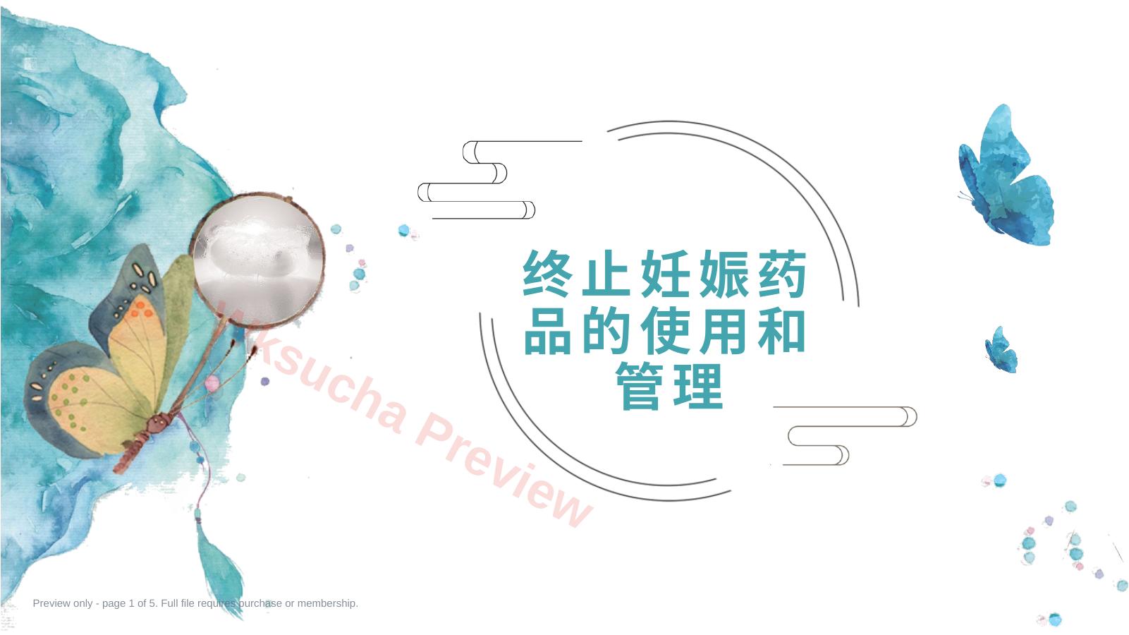 终止妊娠药品管理