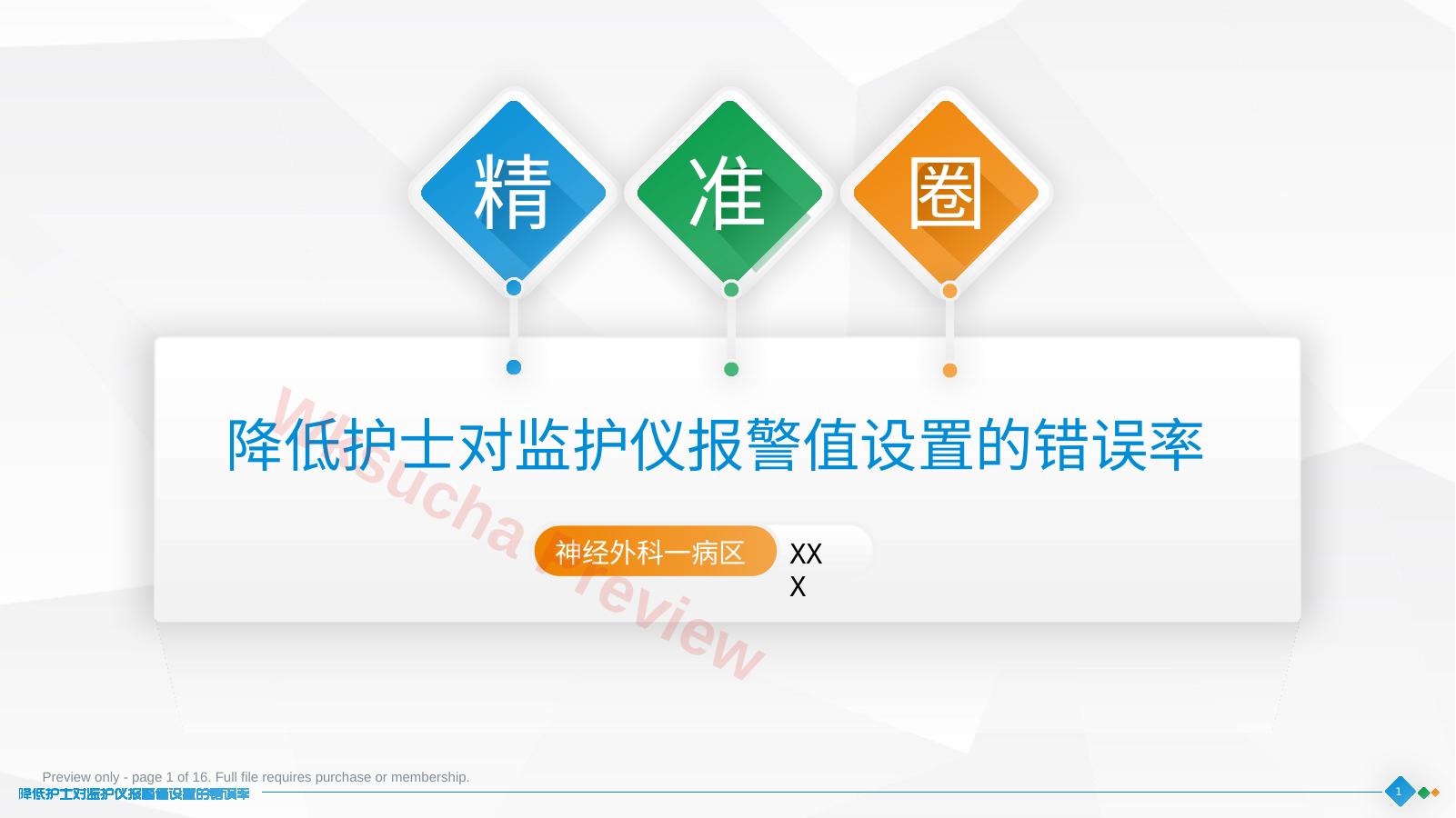 降低护士对监护仪报警值设置的错误率4
