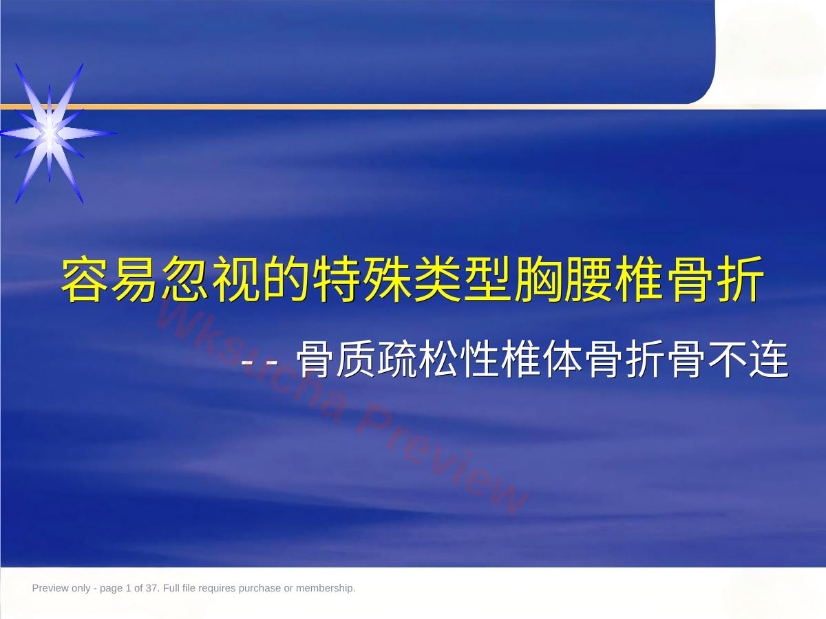 胸腰椎骨 折