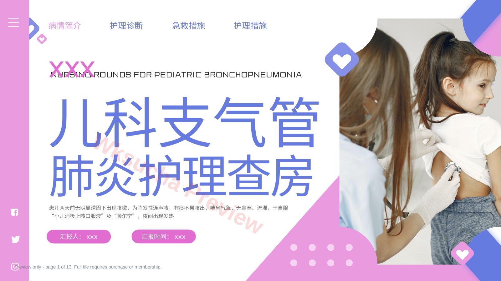 儿科支气管肺炎护理查房3
