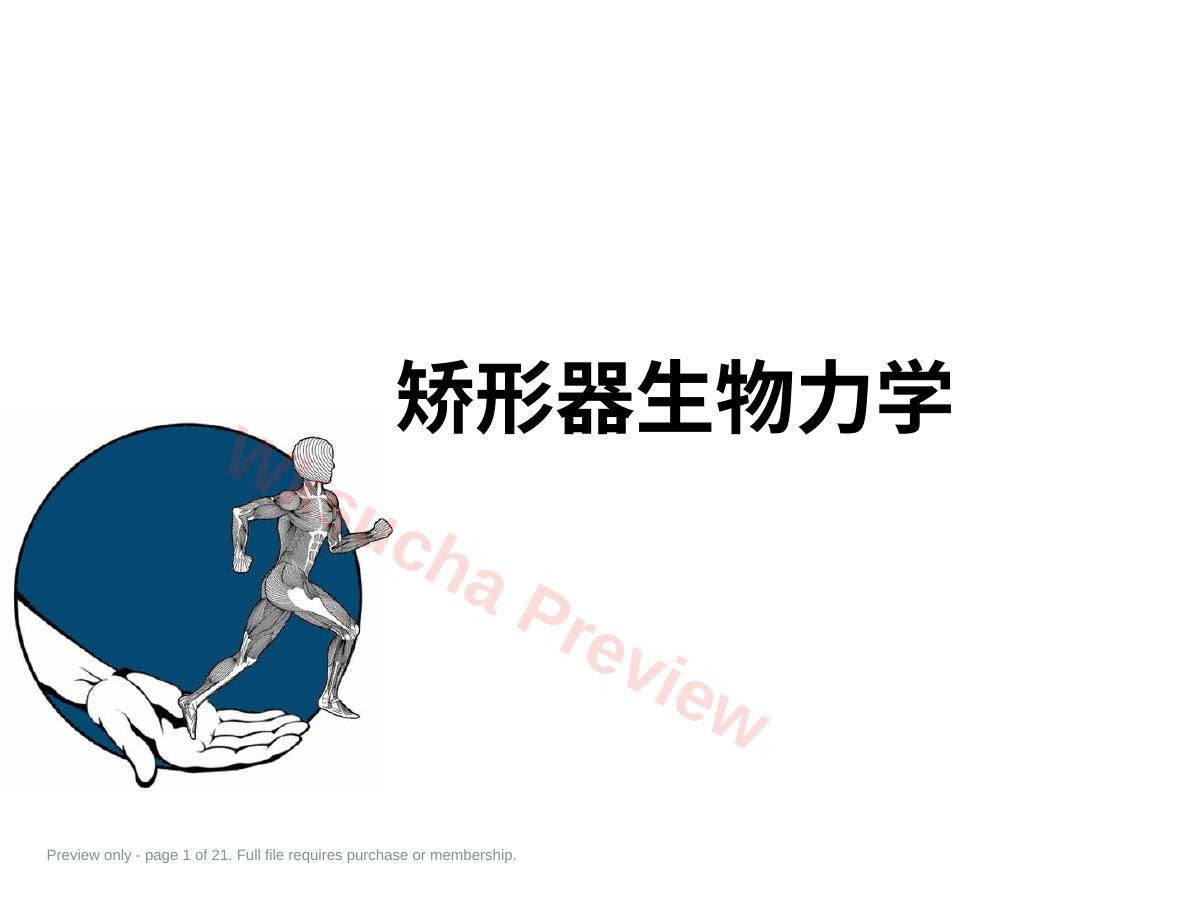 矫形器生物 力学概述