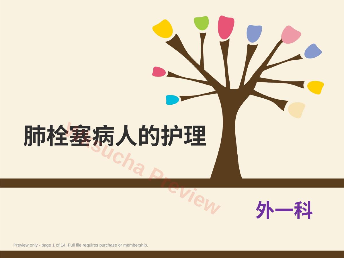 肺栓塞病人的护理5