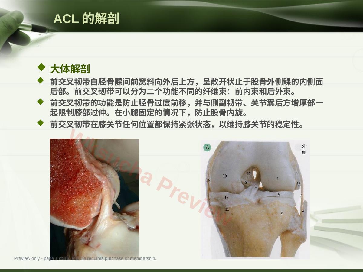 ACL损伤影像学诊断教程