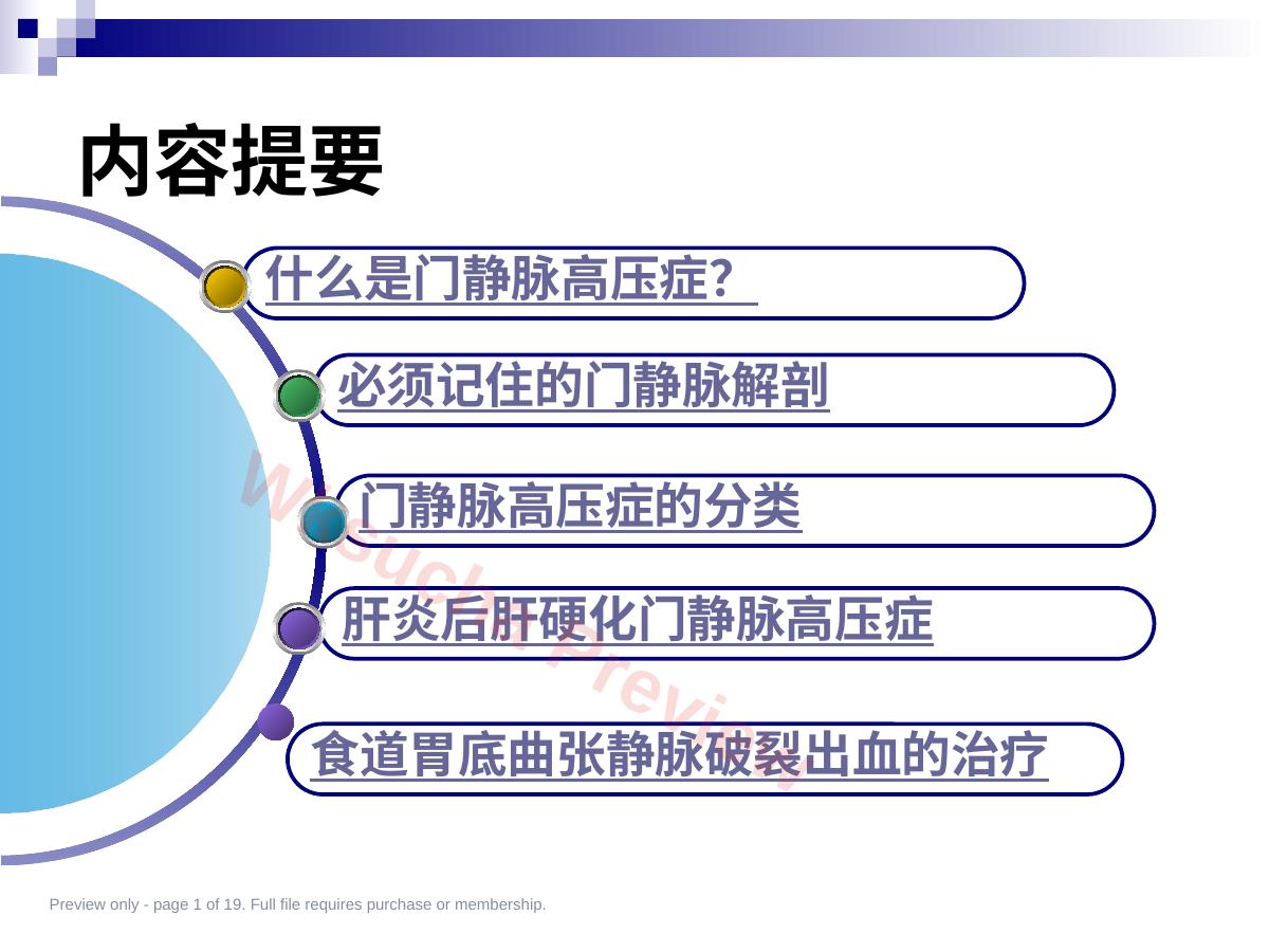 外科学教学课件门静脉高压症讲稿PPT