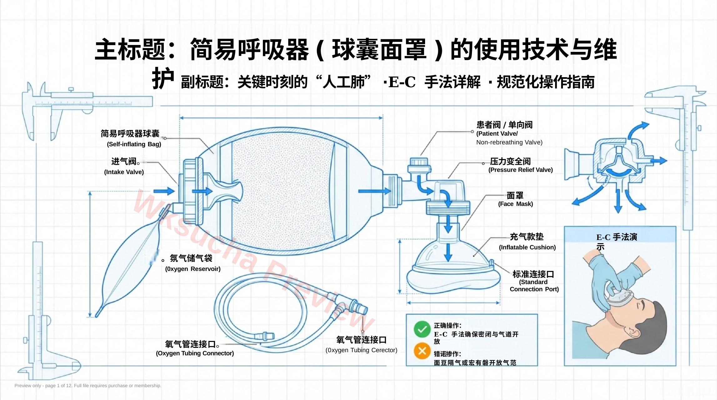 简易呼吸器的使用与维护